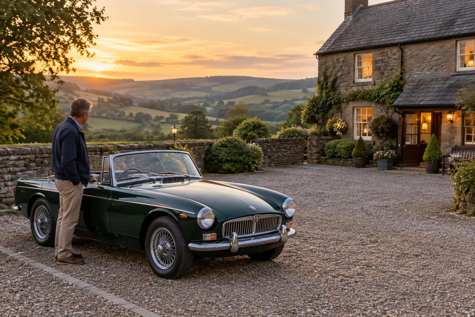 Choosing Overnight Stops with Suitable Parking for a Classic Car
