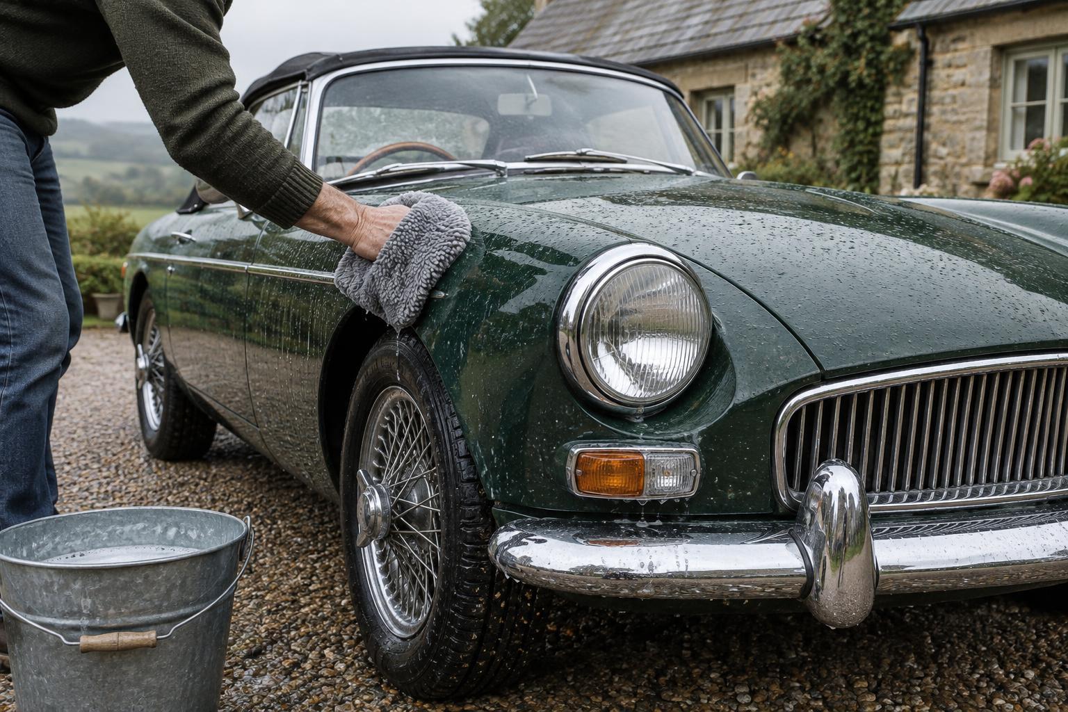 How to Wash Classic Paintwork and Clean Chrome Gently